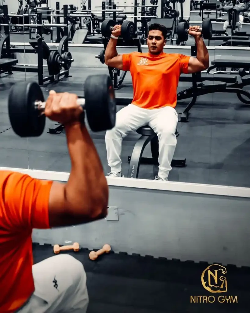 Overhead press exercise