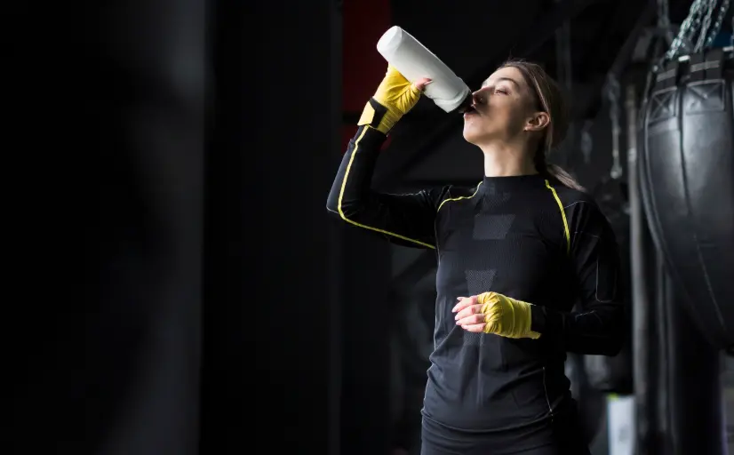 recovering after workout at Nitro Gym Dubai Silicon Oasis